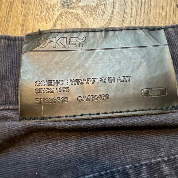 Oakley Slim Fit Casual Pants Mens Size 34x32 Navy Blue 100% Cotton - Picture 15 of 16